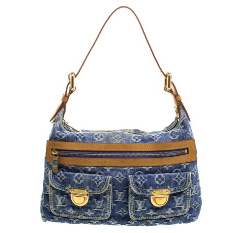 louis vuitton light blue purse|louis vuitton blue denim bag.